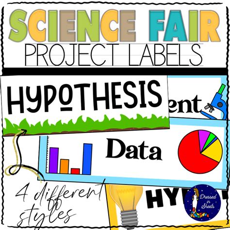 Printable Science Fair Labels